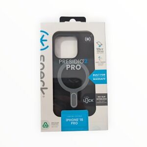 E2-O Speck Presidio2 Pro MagSafe w/ClickLock Case for iPhone 16 Pro - Black